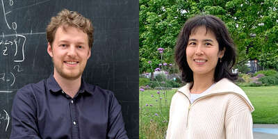Neu ans Biozentrum berufene Assistant Profssoren: David Brückner and Yuping Li.